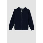 DEFACTO Erkek Çocuk Sweatshirt, Siyah, 9-10 Yaş