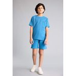 DeFacto Erkek Çocuk Waffle Pijama Takımı, 5/6 Yaş (116cm), D9993A826SM, Mavi, Erkek Çocuklar
