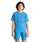 DeFacto Erkek Çocuk Waffle Pijama Takımı, 9/10 Yaş (140cm), D9993A826SM, Mavi, Erkek Çocuklar