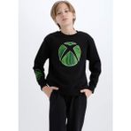 DeFacto Erkek Çocuk Xbox Bisiklet Yaka Sweatshirt D6744A824WN - Siyah-BK81 - 8 - 9 Yaş