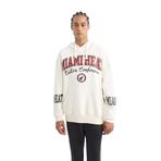 DeFacto Erkek DeFactoFit NBA Miami Heat Oversize Fit Geniş Kalıp Kapüşonlu Baskılı Kalın Sweatshirt Ekru M