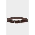 DeFacto Erkek Dikdörtgen Toka Suni Deri Günlük Kemer H0324AXNS - 100 cm - Kahve-BN45