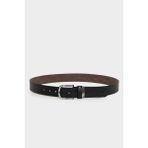 DeFacto Erkek Dikdörtgen Toka Suni Deri Günlük Kemer H0324AXNS - 90 cm - Siyah-BK27