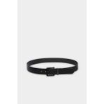 DeFacto Erkek Dikdörtgen Toka Suni Deri Günlük Siyah Kemer G9034AXNS - 110 cm - Siyah-BK27