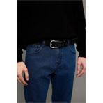 Defacto Erkek Dikdörtgen Toka Suni Deri Jean Kemeri G8203axnsbk27 Siyah-bk27
