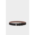 DeFacto Erkek Dikdörtgen Toka Suni Deri Jean Kemeri G8204AXNS - 90 cm - Siyah-BK27