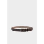 DeFacto Erkek Dikdörtgen Toka Suni Deri Klasik Kemer G4432AXNS - 90 cm - Kahve-BN66