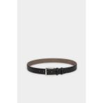 DeFacto Erkek Dikdörtgen Toka Suni Deri Klasik Kemer H0291AXNS - 90 cm - Siyah-BK27
