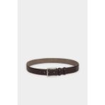 DeFacto Erkek Dikdörtgen Toka Suni Deri Klasik Kemer H0293AXNS - 90 cm - Kahve-BN45