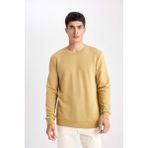 DeFacto Erkek Haki Oversize Fit Geniş Kesim Basic Düz Pamuklu Kapüşonlu Sweatshirt B7833AXNS - Haki-KH258