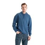 DeFacto Erkek kapüşonlu sweatshirt, Çivit mavisi, L