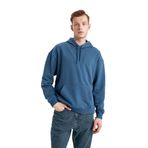 DeFacto Erkek kapüşonlu sweatshirt, Çivit mavisi, S