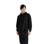 DeFacto Erkek kapüşonlu sweatshirt, Siyah, M