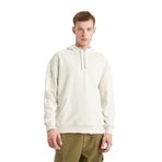 DeFacto Erkek kapüşonlu sweatshirt, Taş, M