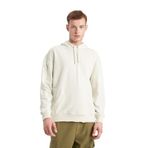 DeFacto Erkek kapüşonlu sweatshirt, Taş, S