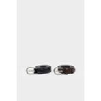 DeFacto Erkek Oval Toka Suni Deri 2'li Klasik Kemer G4440AXNS - 90 cm - Çok Renkli-KR1
