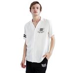 DeFacto Erkek Regular Fit Apaş Yaka Viskon Kısa Kollu Gömlek, Ekru, XS Gömlek