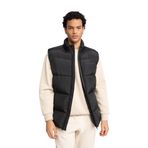 DeFacto Erkek Slim Fit Dik Yaka Yelek Yelek, Siyah, L Yelek