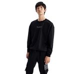 DeFacto Erkek Sweatshirt Siyah M