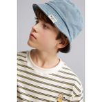 DeFacto Etiket Baskılı Jean Bucket Şapka Erkek Çocuk B7890A826SM - 5 - 9 Yaş - Mavi-NM28