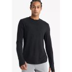 Defacto F2422axbk81 Siyah Slim Fit Dar Kesim Dik Yaka Sporcu Uzun Kollu Body