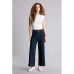 Defacto F5537axnm34 Mavi Culotte Yüksek Bel Jean Pantolon