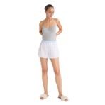 DeFacto F8932AX25HS Mavi-BE551 Kadın Regular Fit Gofre Dokulu Çizgili Şort Pijama Altı