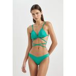 DeFacto Fall in Love Regular Fit Bikini Alt Yeşil, L, W8732AZ23SM, Yeşil-GN232, Kadın