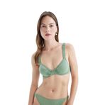 DeFacto Fall in Love Regular Fit Bikini Üstü Yeşil, S, D2636AX24HS, Yeşil-GN320, Kadın