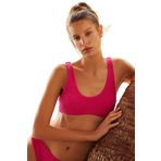 DeFacto Fall İn Love Regular Fit Çiçekli Jakarlı Pembe Kadın Bikini
