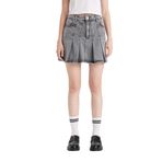 DeFacto Fashion Fit Pileli Mini Jean Etek Siyah 36
