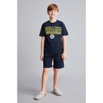 DeFacto Fenerbahçe Kısa Kollu Pijama Üst Şort Pijama Alt 2'li Pijama Takımı Erkek Çocuk H7578A826HS - Indigo - 11 - 12 Yaş