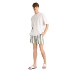 DeFacto File Astarlı Microfiber Kısa Boy Deniz Şortu, 2XL, G0177AX25HSKH440-1013002, Açık Haki, Erkek