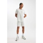 DeFacto Fit Standart Fit Normal Kesim Sporcu Kısa Paça Şort, XL, DeFactoFit Standart Fit Sporcu Kısa Paça Şort, Gri, Erkek