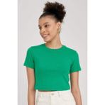 DeFacto Fitted Basic Kısa Kollu Crop Tişört T9631AZ23SM - Yeşil-GN689 - XS