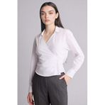 DeFacto Fitted Bengalin Gömlek Beyaz, S, G9684AX26SP, Beyaz-WT36, Kadın