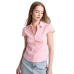 DeFacto Fitted Bengalin Gömlek Pembe, XS, H3093AX26SM, Pembe-PN171, Kadın