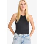 DeFacto Fitted Çıçıtlı Body G1102AX25AU, S, Fitted Çıçıtlı Body, Siyah-BK81, Kadın