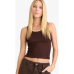 DeFacto Fitted Kare Yaka Fitilli Kaşkorse Atlet G1611AX25AU - Kahve-BN1