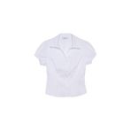 DeFacto Fitted Kısa Kollu Beyaz Gömlek, L, H3019AX26SP, Beyaz-WT83, Kadın
