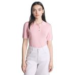 DeFacto Fitted Polo Yaka Kazak Pembe, XL, C1498AX26SP, Pembe-PN475, Kadın