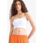 DeFacto Fitted Seamless Straplez Bluz F9409AX25HS