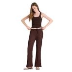 DeFacto Flare Fit Cepli Normal Bel Standart Boy Bürümcük Pantolon, 34, F7659AX25HS, Kahve-BN341, Kadın