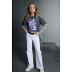 DeFacto Flare Fit Jean Pantolon Kız Çocuk G0253A826SM - Beyaz-WT34 - 5 - 6 Yaş
