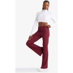 DeFacto Flare Fit Toparlayıcı Yüksek Bel İspanyol Paça Standart Boy Ribana Sporcu Pantolon F5040AX25WN - XL - Bordo-BR170