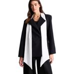 DeFacto Fularlı Blazer Ceket Siyah, 40, H2468AX26SP, Siyah-BK81, Kadın