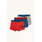 Defacto G2553a8rd26 Kırmızı Erkek Çocuk Penye 3'Lü Boxer