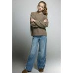 Defacto G3646a8nm28 Mavi Kız Çocuk Wide Leg Jean Pantolon