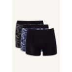 Defacto G3842AXNV135 Lacivert Regular Fit Hayvan Baskılı 3'lü Boxer