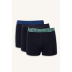 Defacto G4649AXNV135 Lacivert Regular Fit 3'lü Boxer